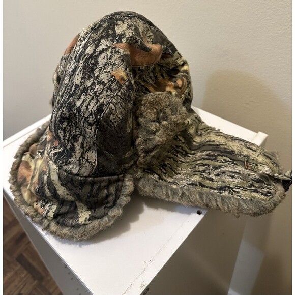 Dakota Dan Quilted Hat Ear Flaps Faux Fur One Size Fits Most Marine Digital Camo - Picture 2 of 5